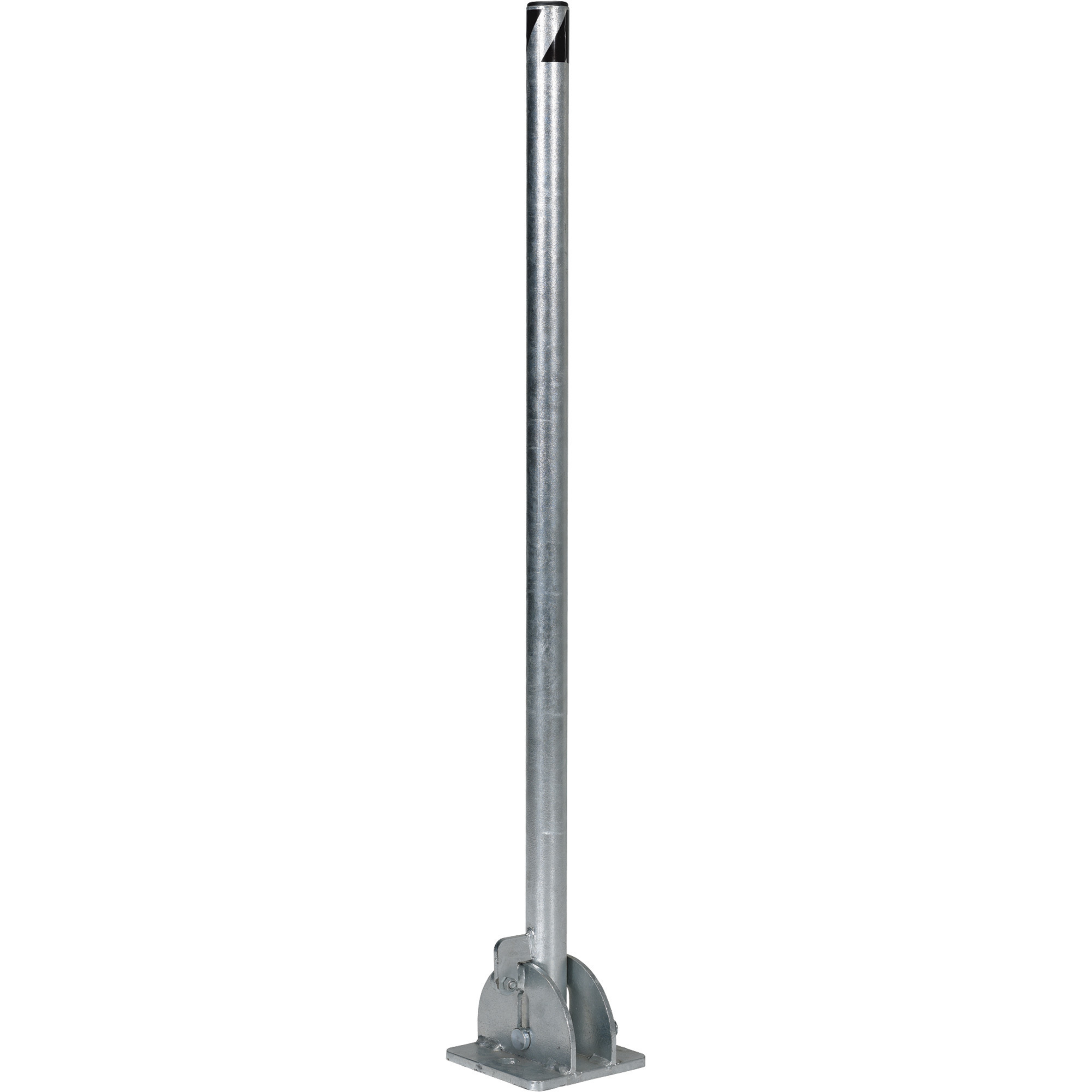 Vestil Folding Bollard - 42in. Height, Galvanized Steel, Lockable, Model# BOL-FD-36-G